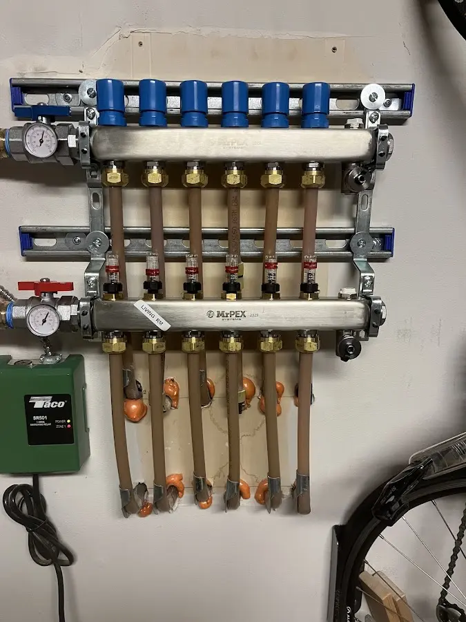 Plumber performing Gas Leak Detection at a residential property in Marion